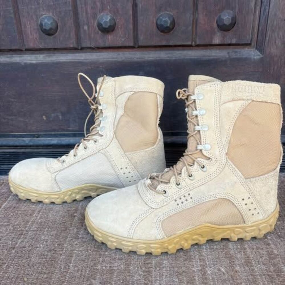 Rocky S2V Tactical Boots Size 10.5 W Cream
